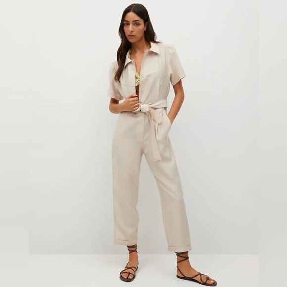 Mango Lyocell Jumpsuit New - Picture 5 of 8
